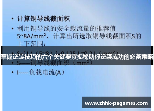 掌握逆转技巧的六个关键要素揭秘助你逆袭成功的必备策略